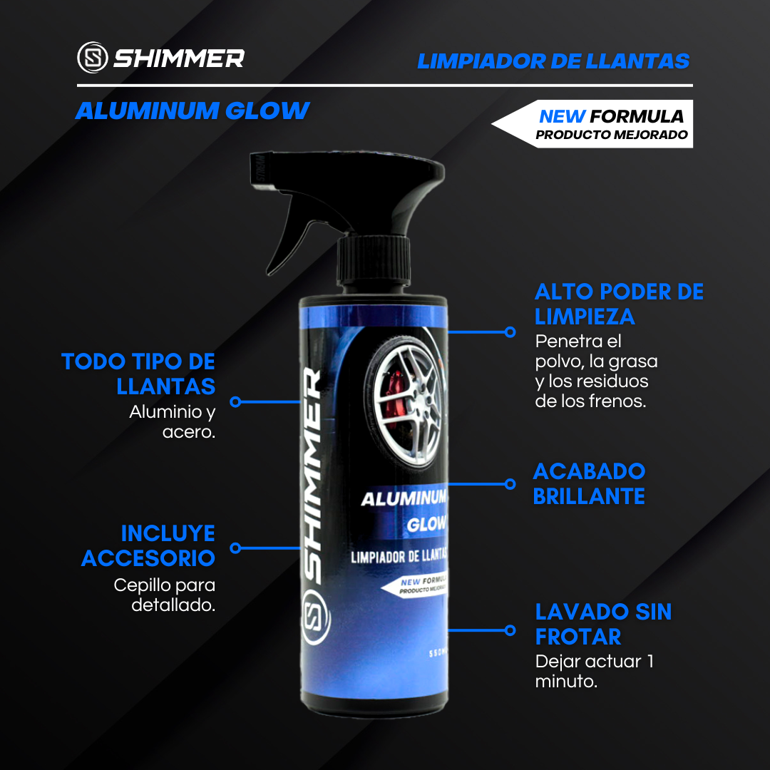 ALUMINUM GLOW - Limpiador de Llantas