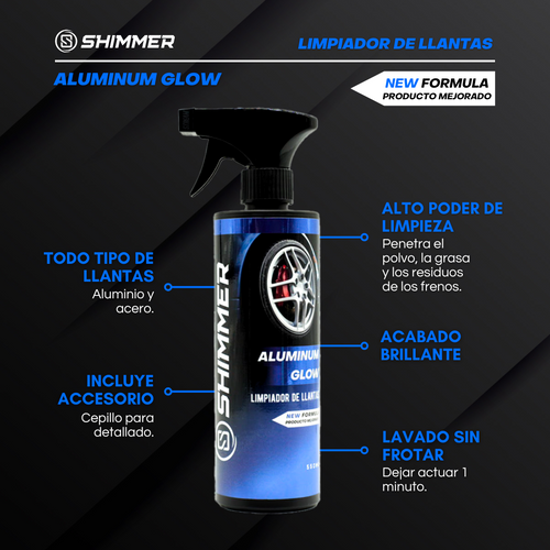 ALUMINUM GLOW - Limpiador de Llantas