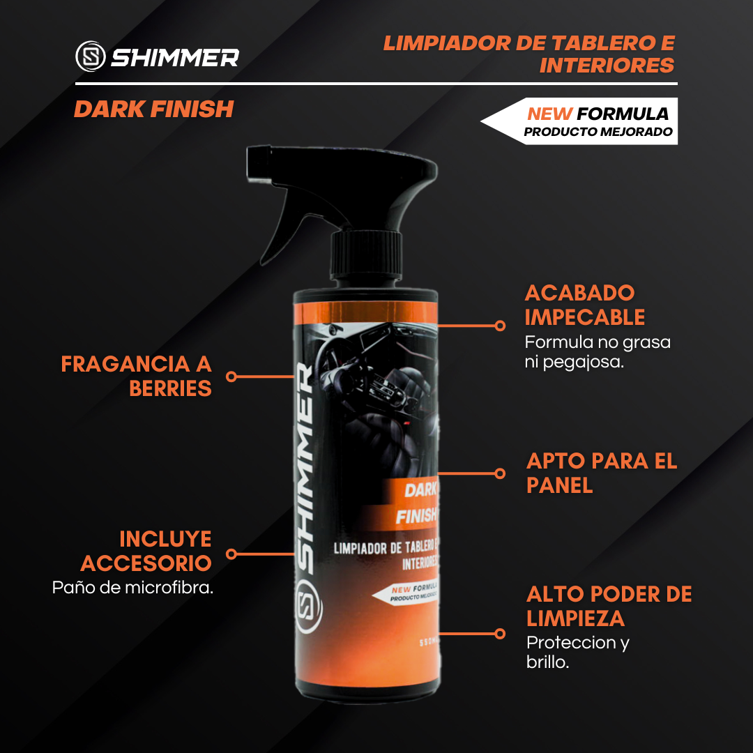 DARK FINISH - Limpiador de Tablero e Interiores