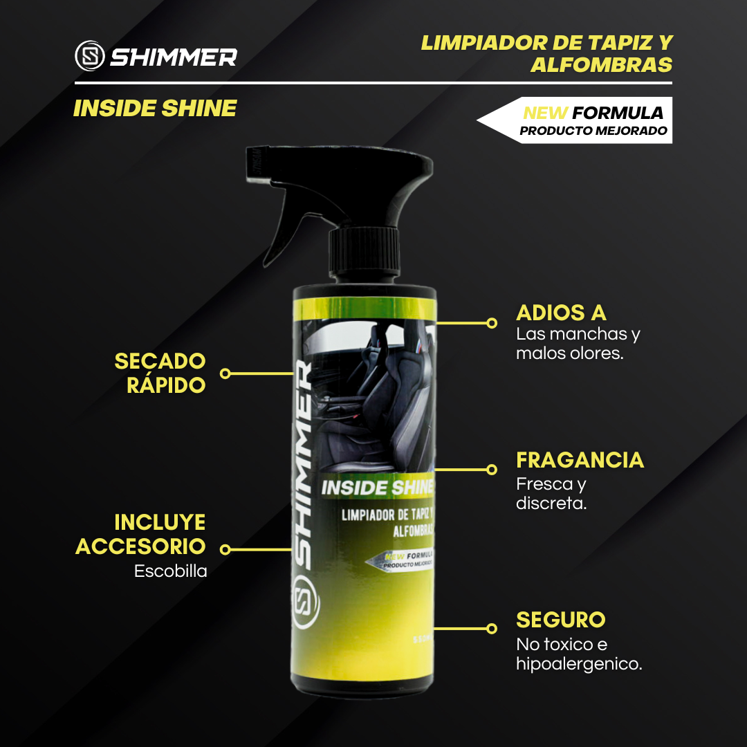 INSIDE SHINE - Limpiador de Tapiz y Alfombras