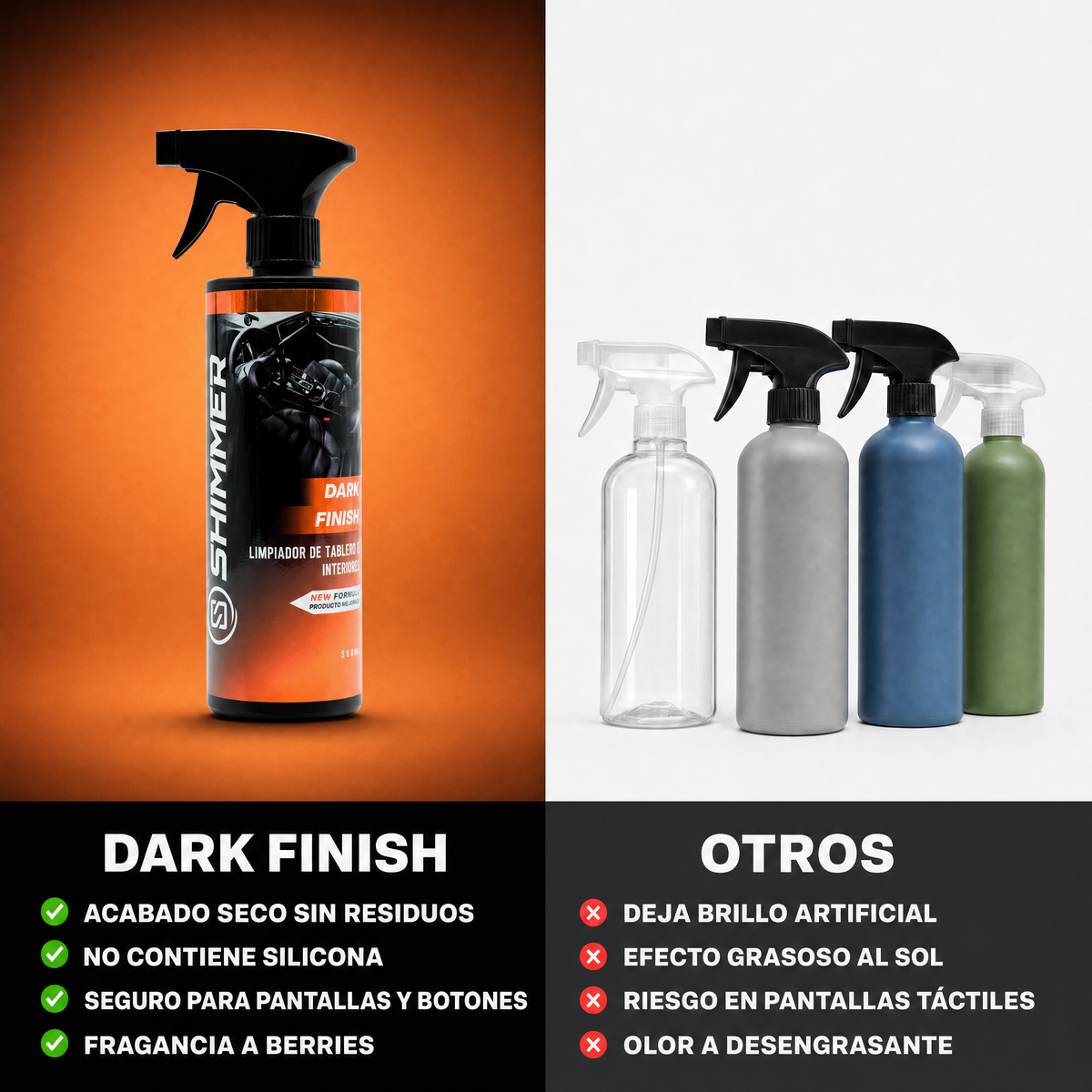DARK FINISH - Limpiador de Tablero e Interiores
