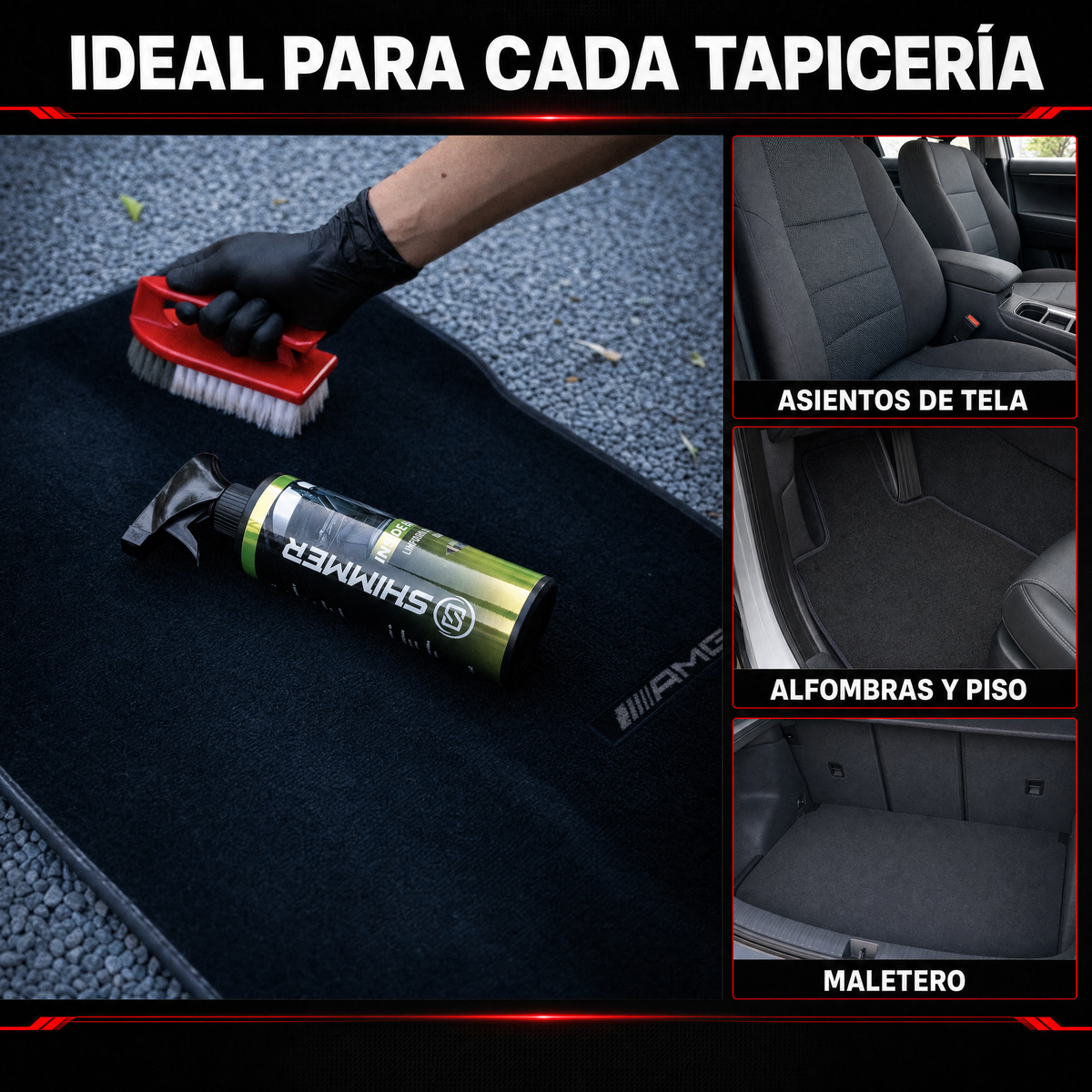 INSIDE SHINE - Limpiador de Tapiz y Alfombras