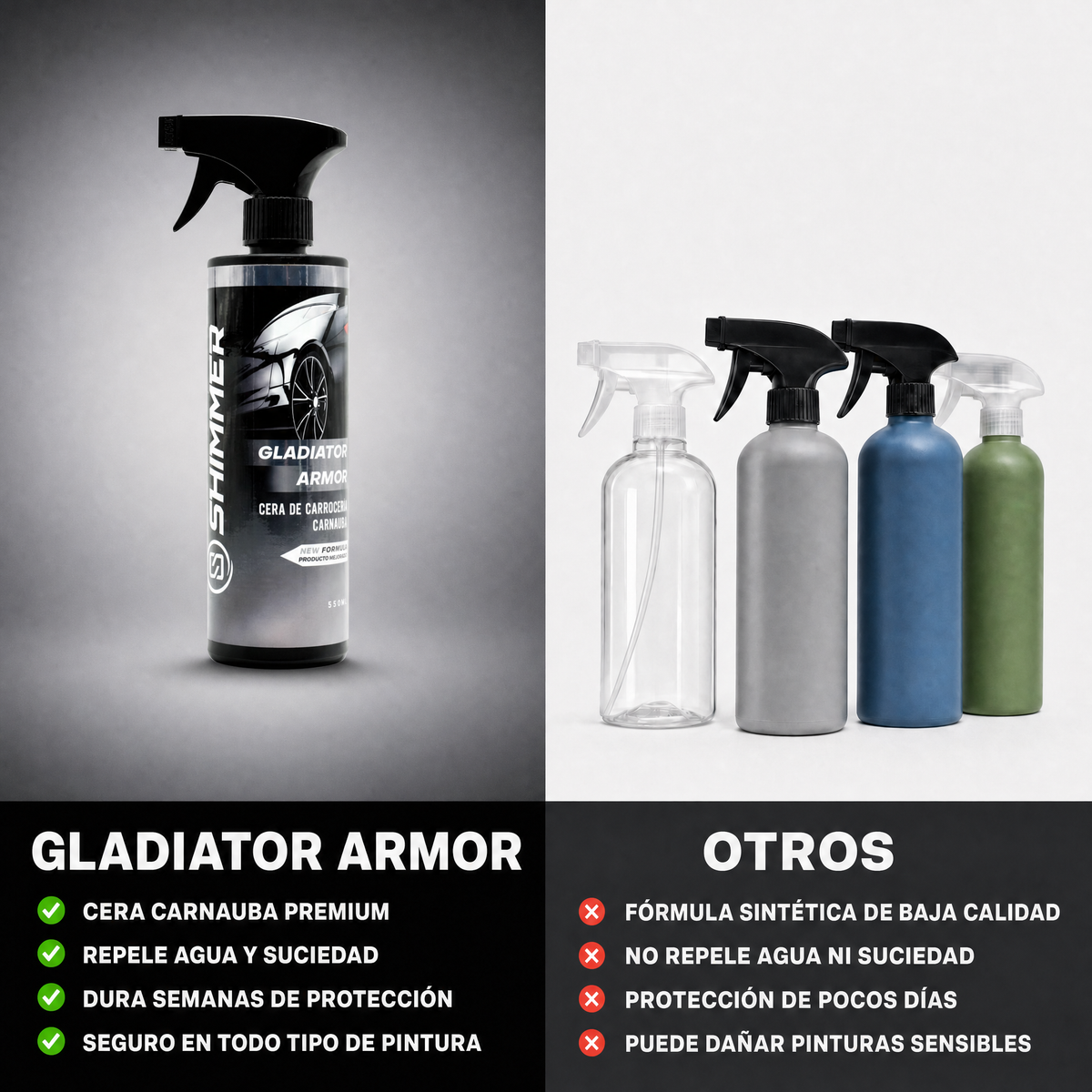 GLADIATOR ARMOR - Abrillantador de Carroceria Carnauba